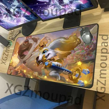 

XGZ Anime Animal Pet Dog Custom Large Gaming Mouse Pad Black Lock Edge Computer Table Mat Non-slip Personality Coaster Carpet