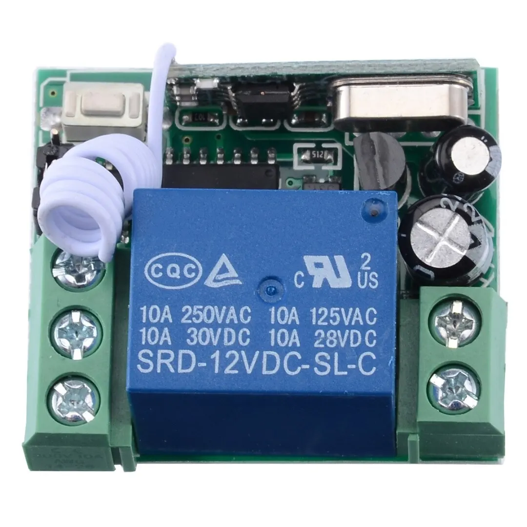 DIY Wireless Relay Remote Control Switch Receiver Transmitter Light Garage Door Opener Switches DC 12V