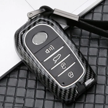 

New Car Accessories Smart Keyless Enter Key Case Cover Sleeve For Toyota Land Cruiser Prado Alphard RAV4 Highlander Corolla