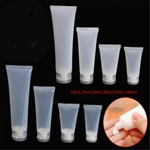

2PC Portable Travel Size Empty Matte Clear Tube Cosmetic Cream Lotion Shampoo Bath Squeeze Lotion Containers Refillable Bottles