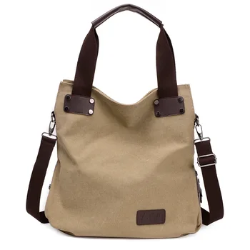 

Canvas bag 2020 season new Korean version of the simple personality large capacity shoulder portable diagonal bag