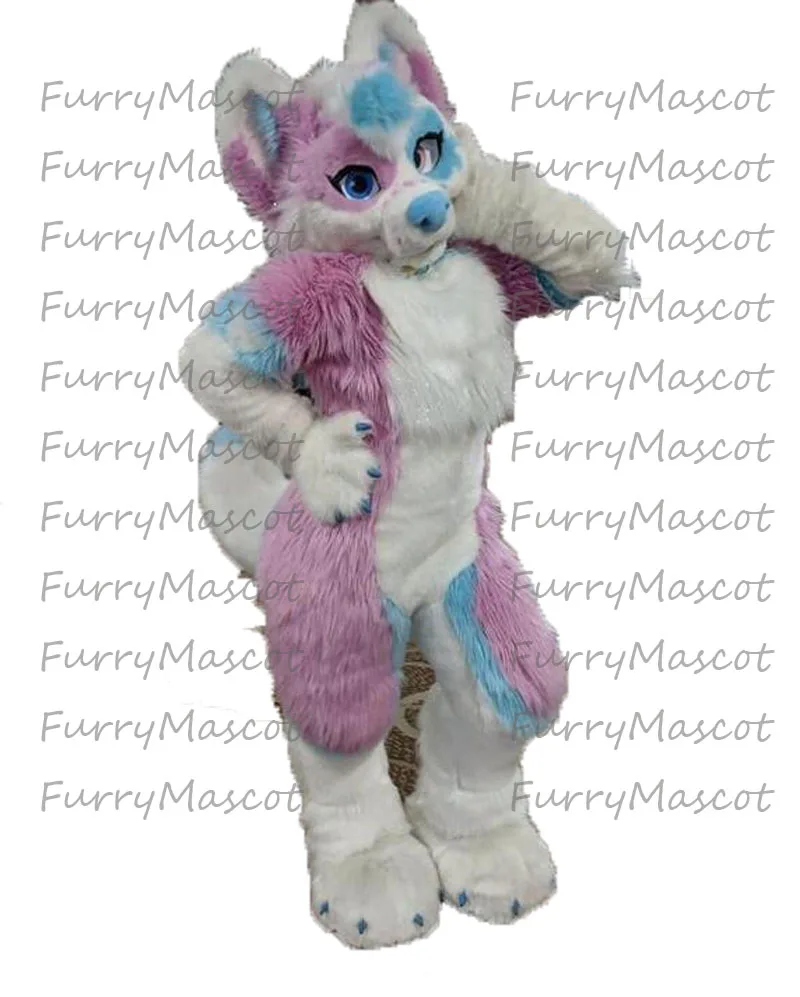 Профессиональный FURRY Husky fursuit 200% как на фото талисман костюм маскарадное платье