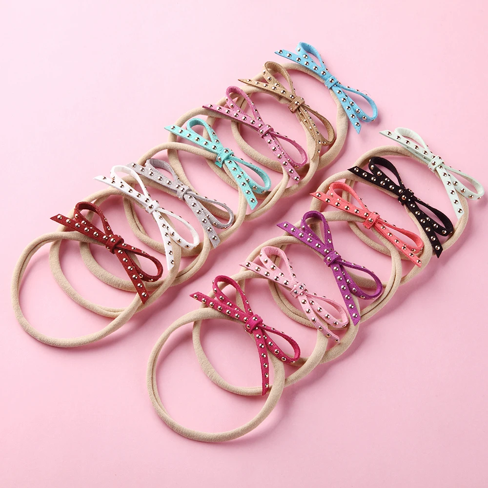 13 шт./лот мини повязка для волос девочек модные кольца карамельных цветов