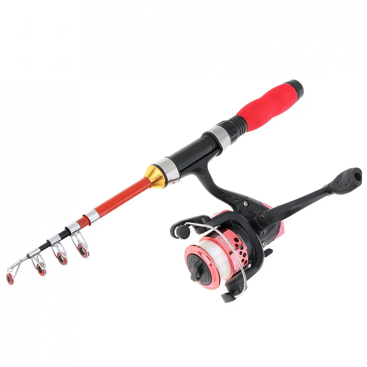 1m Ultrashort Portable Ice Fishing Rod Reel Line Combo Full Kits with Soft Shrimp Lure Float Lead weight Combo Fishing Rods