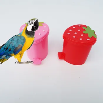 

Parrot toys peony parrot toys educational skills training tools props mini trash can toy