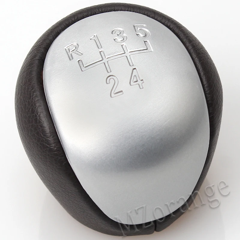 Ручка переключения передач рычаг переключения головы гандбол Чехол Для Киа Форте соул для hyundai Elantra I30 2009-16 автомобильный Стайлинг 5 скоростей руководство - Название цвета: silver