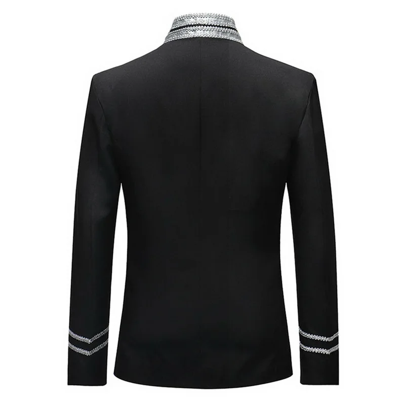WENYUJH 2019 Male Single Breasted Suit Jacket Men Military Stage Suit Fashion Drama Costume Party Blazer Hommes Plus Size New WENYUJH 2019 Male Single Breasted Suit Jacket Men Military Stage Suit Fashion Drama Costume Party Blazer Hommes Plus Size New