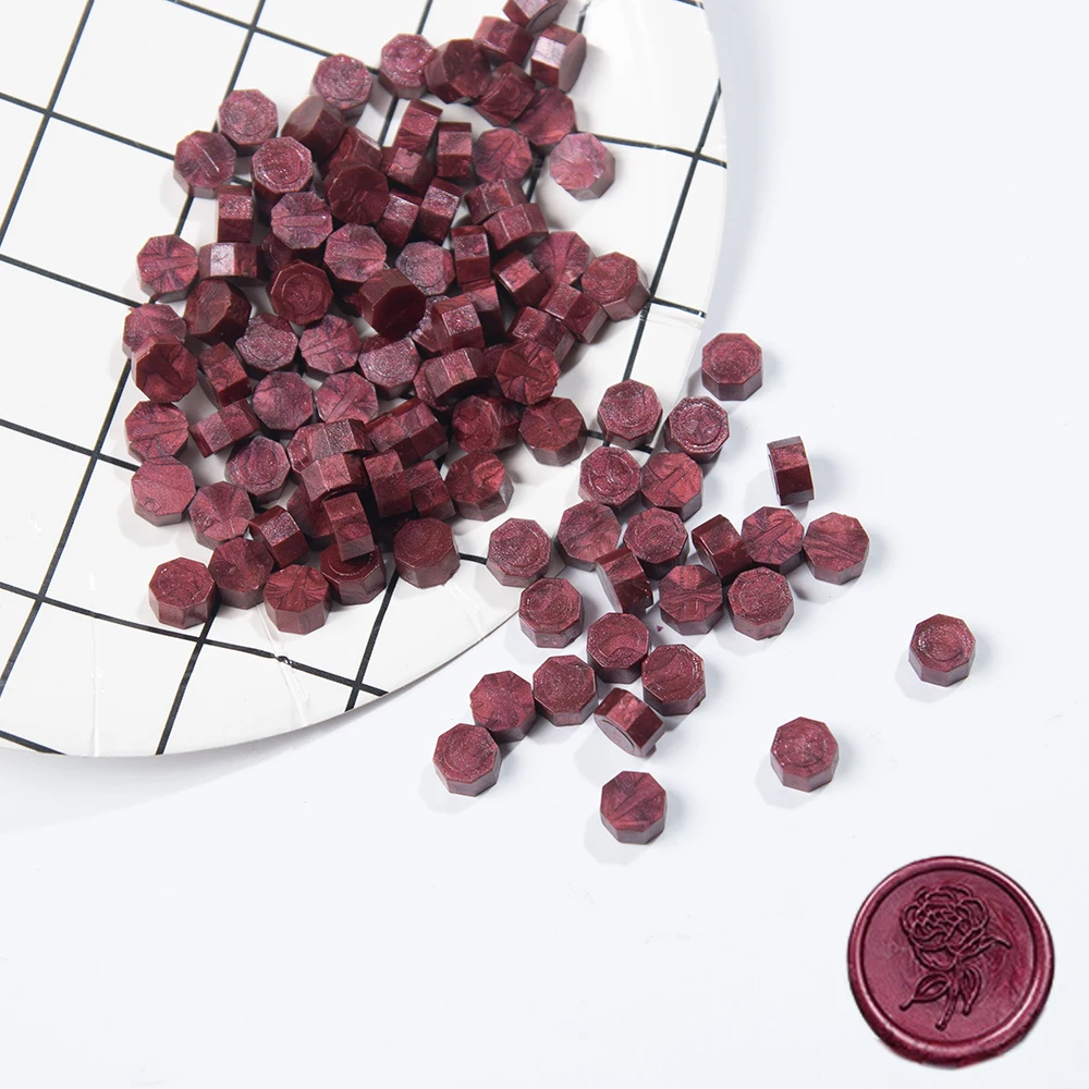 100 шт./лот воск для запечатывания в стиле ретро яркие бусины Воск печати штампы