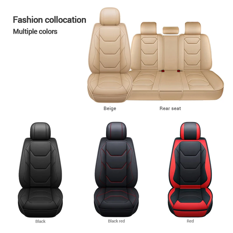 Kivaguru Universal Leather Car Seat Covers with Non-Slip Backrest Prot -  Kiva Rhyme