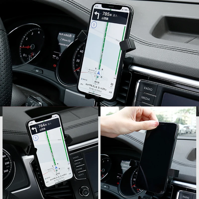 

for VW Atlas 2017 2018 2019 Car Dashboard Mount Mount Cell Phone Holder Car Adjustable Smart Phone Holder cradle