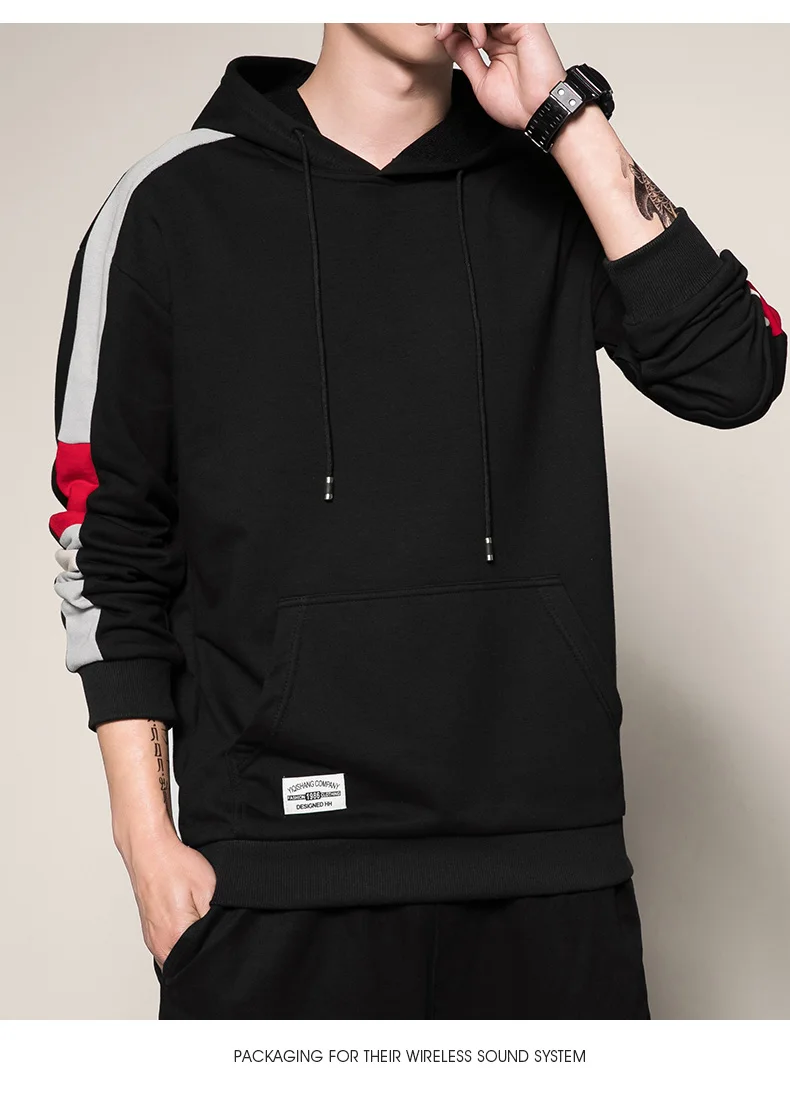 Men's Casual Hoodie in Blue