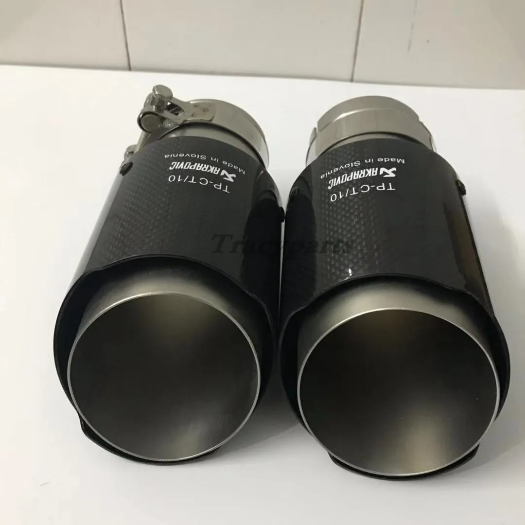 1 шт. Универсальный Akrapovic выхлопной наконечник из углеродного волокна глушитель трубы ID: 2,"(63 мм) OD: 3,5"(89 мм) 4,"(114 мм