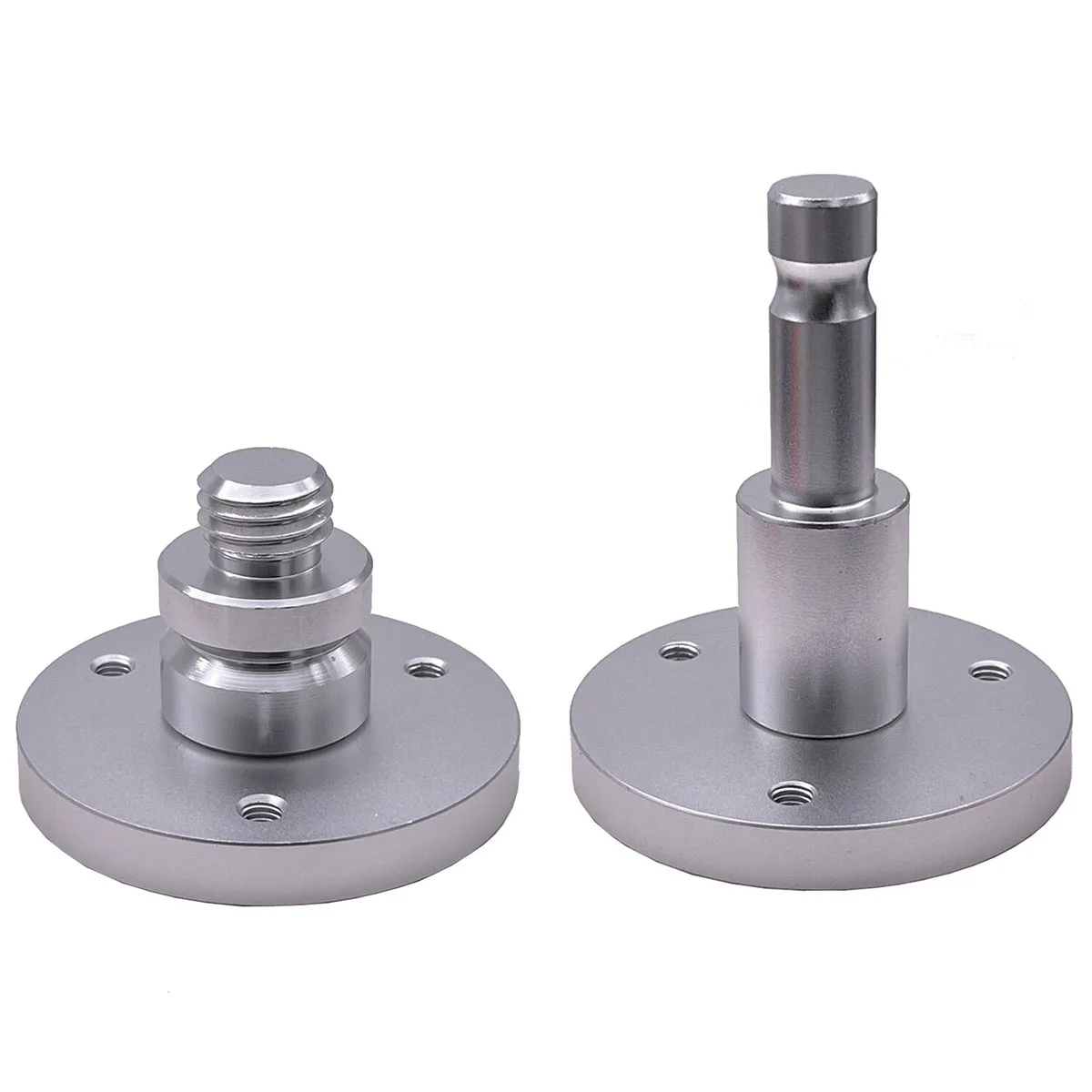 5/8x11 or Dia.12mm metal Swiss type adapter with flat base for mini prism. GPS . total station | Инструменты