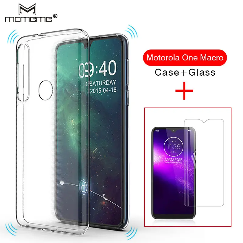 Чехол для Motorola One Macro прозрачный ТПУ силиконовый чехол телефона макро защитный