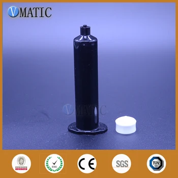 

Free Shipping 30cc/ml Dispensing Syringe Us Style Newest UV Black Plastic Dispenser Pneumatic Syringe With Piston