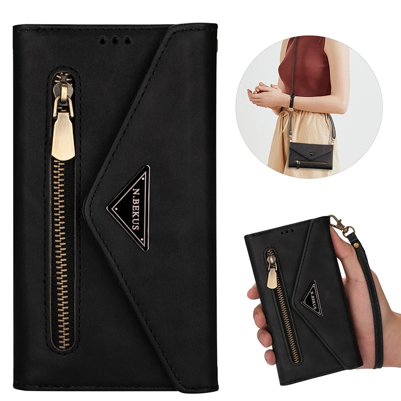 Envelope Flip Leather Wallet Phone Case For Samsung S21 Ultra Note 20 10 + 9 8 A71 A51 A70 S20 S10 S9 S8 Plus S10 Lite S7 Edge