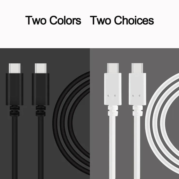 white Рекламная цена PD кабель для быстрой зарядки type C USB 3,0 для type C USB 3,0 кабель для зарядки передачи данных - Цвет: white