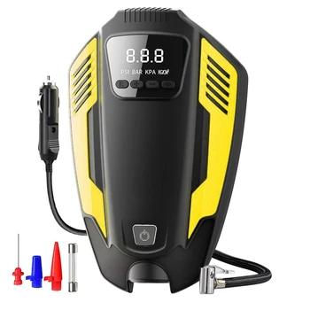 

New Portable Air Compressor Tire Inflator DC 12V Air Pump for Car Tires Bicycles and Other Inflatables with LED Light