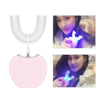 

360°Automatic Sonic Electric Toothbrush Waterproof Intelligent U Type Automatic Toothbrush Whitening Electric Power Toothbrush