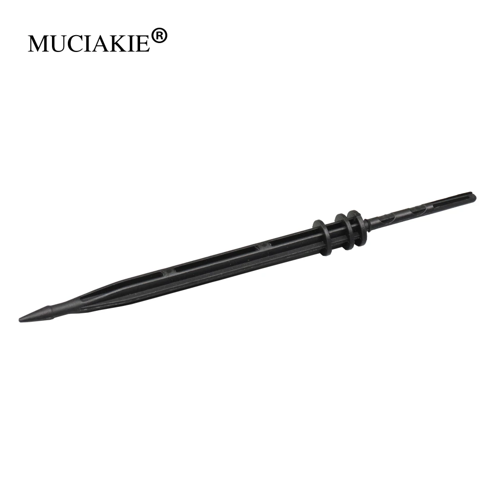 MUCIAKIE 50 шт. черные прямые микроороситель на штыре сад 3/5 мм шланг экономии воды микро капельного орошения с разбрызгиванием воды оборудование для полива
