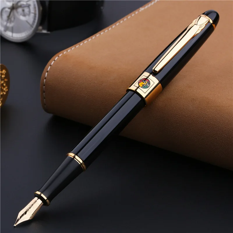 Picasso 89 MUNICH JAZZ 14K Gold Nib Fountain Pen Fine Nib Noble Black Color for Writing Gift Collection,Original Gift Box Option