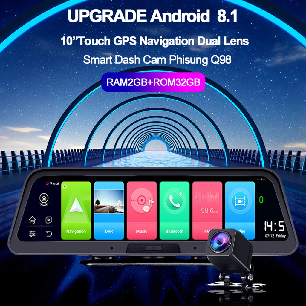 Франшиза Автомобильный видеорегистратор 2019 Новый Arival горячий 4 lcd ips Двойной