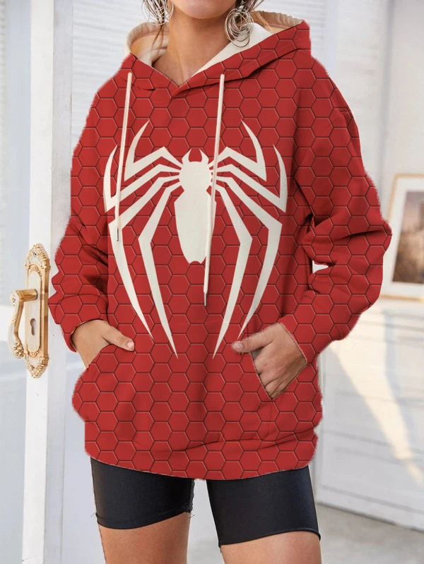 Abrigo Sudaderas De Spiderman Para Mujer Sudaderas De Spiderman