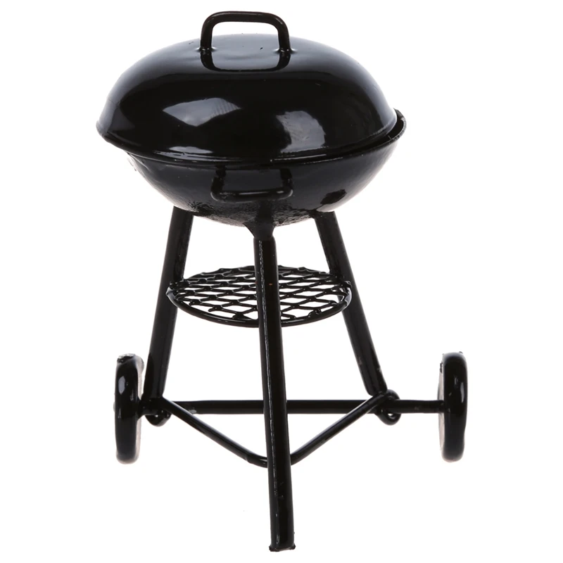 

Dollhouse Picnic Grill - Dollhouse Miniature Kitchens Picnic Grill BBQ Cooking Oven Metal