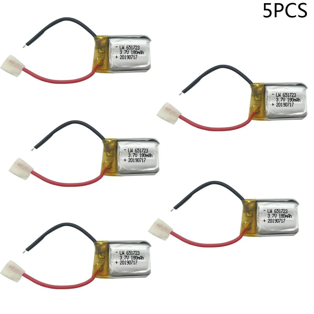 5PCS 3.7V 180mAh Lipo battery for Syma S107G S109G S111G S105 S107 S109 For RC Helicopter accessories | Игрушки и хобби