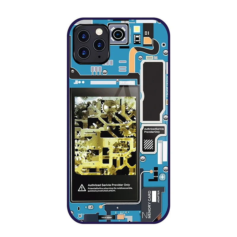 Для IPhone X XR XS Max и iPhone 11 Pro Max чехол для телефона Голосовая активация светящаяся Защитная пленка для мобильного телефона задний Чехол
