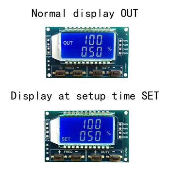

1Hz-150Khz Adjustable Frequency Portable PWM Pulse Square Signal Generator LCD Experimental Serial Control Waveform Duty Cycle