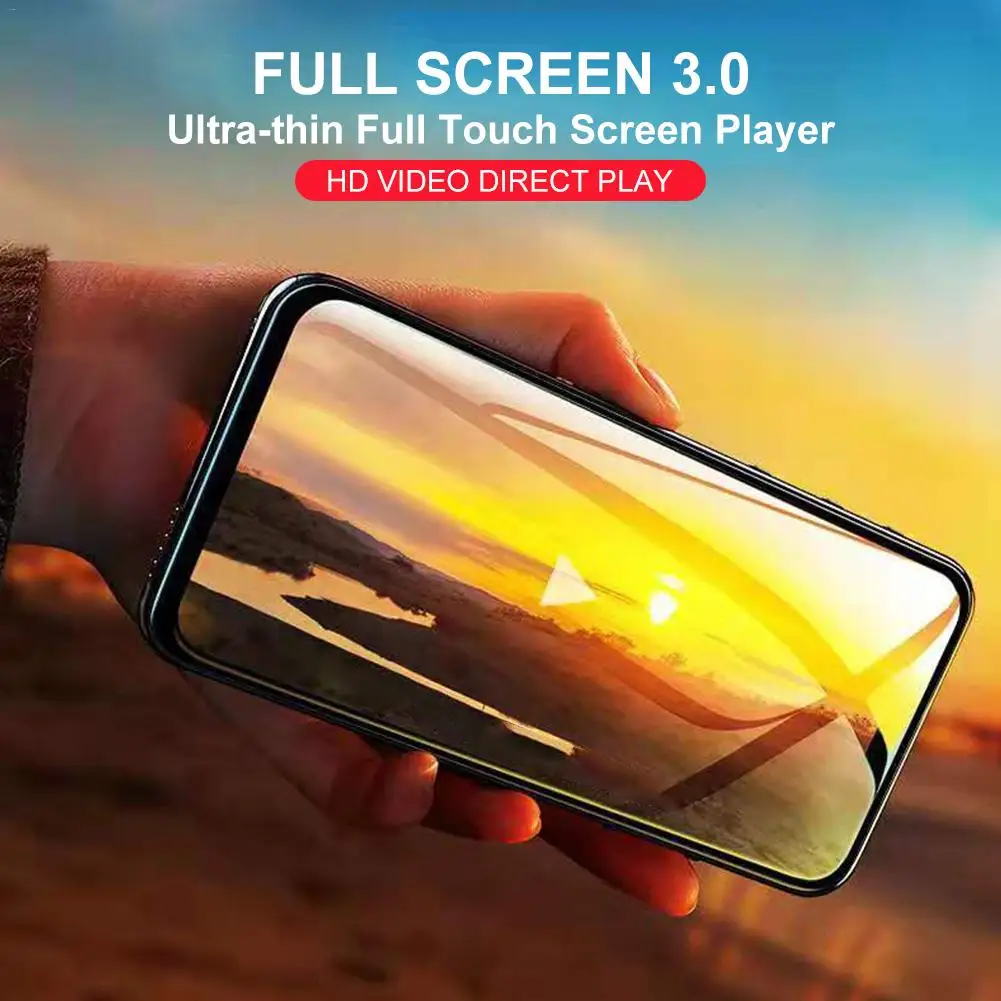 Полноэкранный MP4-плеер ультра-тонкий 3.0in сенсорный экран MP5 плеер Bluetooth 5,0 большой объем памяти плеер Поддержка TF карты