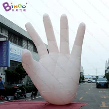 Особенности 3,1x2,6x5 метров белая надувная рука для наружной отделки/Гигантский ручной шар для демонстрации игрушек
