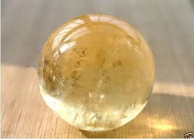 YM 304 40 мм натуральный кристалл цитрина насадка шар