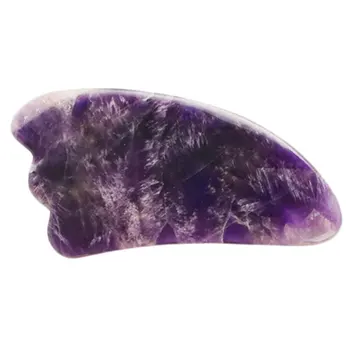 

1Pc Comfortable Amethyst Face Massage Roller Eye Beauty Roller Practical Rolling Massager Face Massaging Tool(1 Scrapping Board)