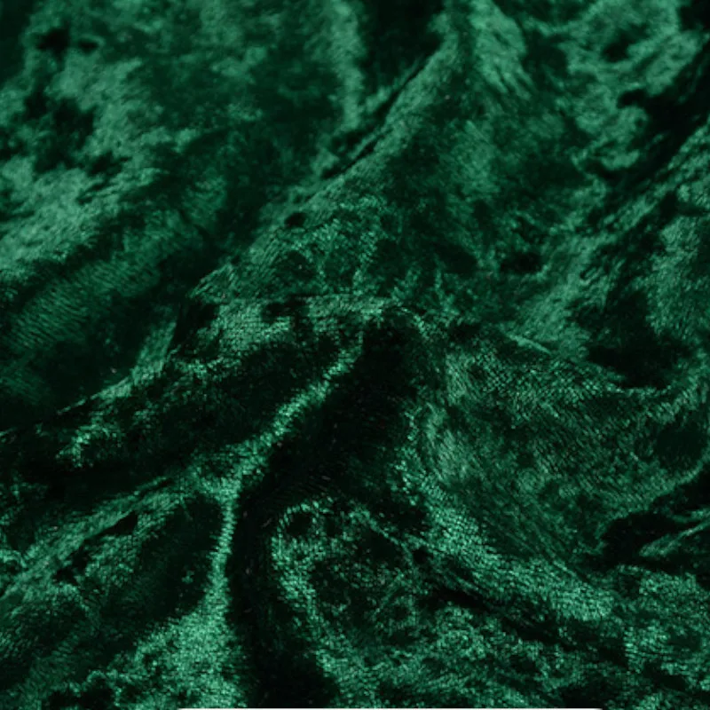 Stretch Crushed Velvet Fabric Upholstery Velour Cloth For Sofa and  Curtain,Red,Black,Grey,Teal,Green,Blue,Pink