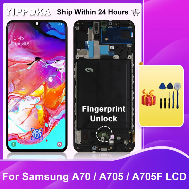 Original For Samsung Galaxy Display A70 LCD A705F Touch Screen