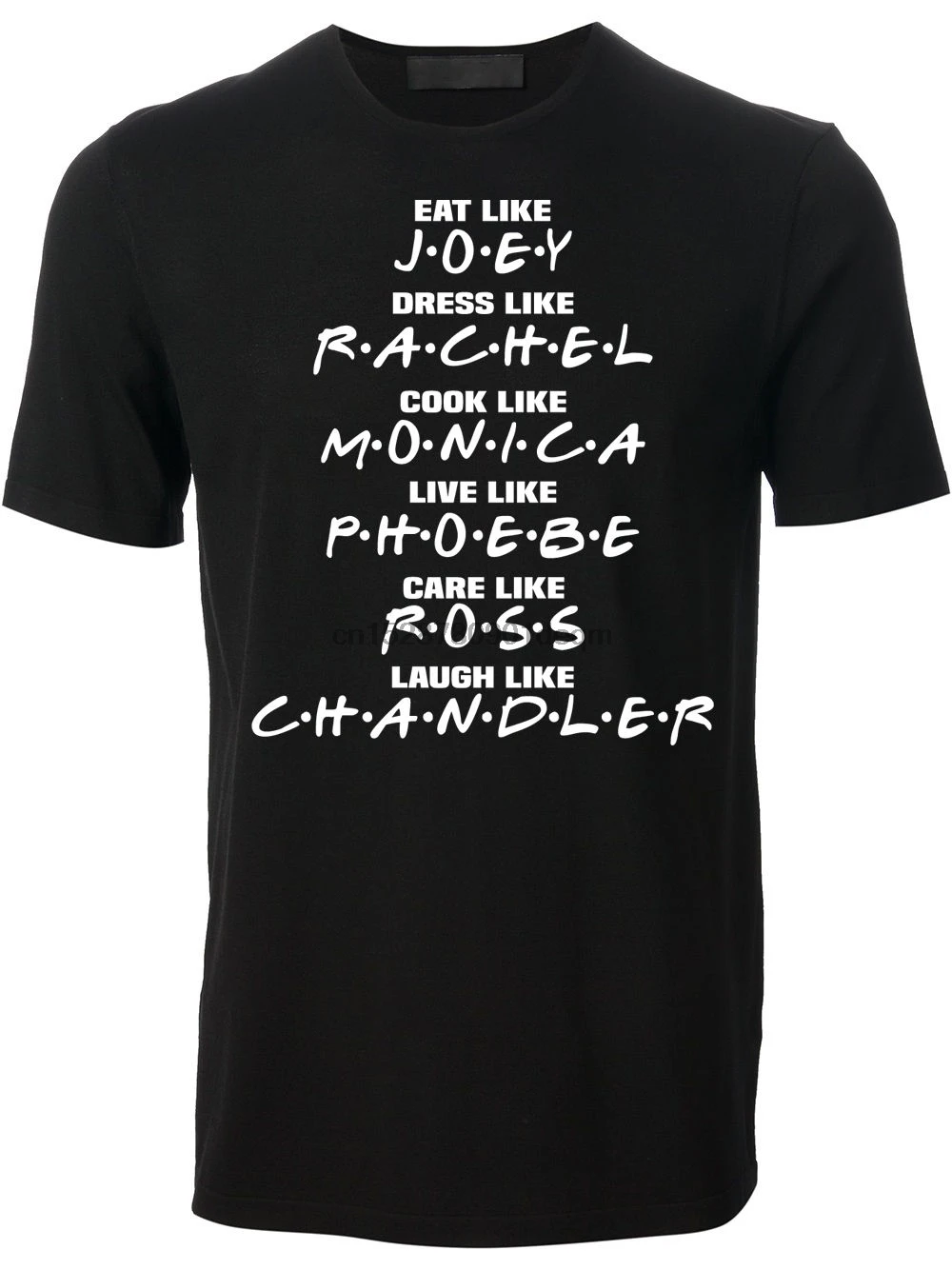 

T-shirt for Male Short Sleeves Fashion Summer Paried T shirt Friends Tv show sitcom Funny For Men Gift Chandler Ross T-shirt