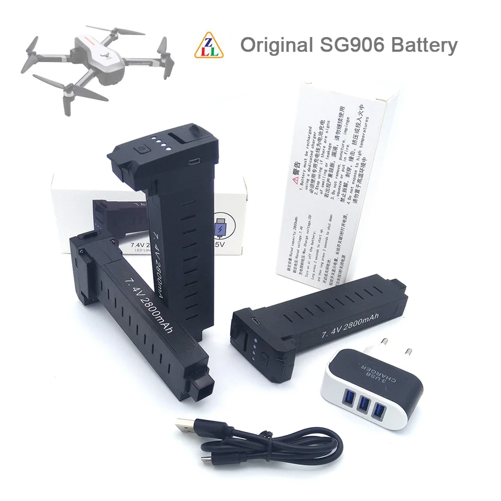 Оригинальный аккумулятор SG906 7 4 в 2800 мАч LiPo запасные части аксессуары для GPS 4K RC DRONE