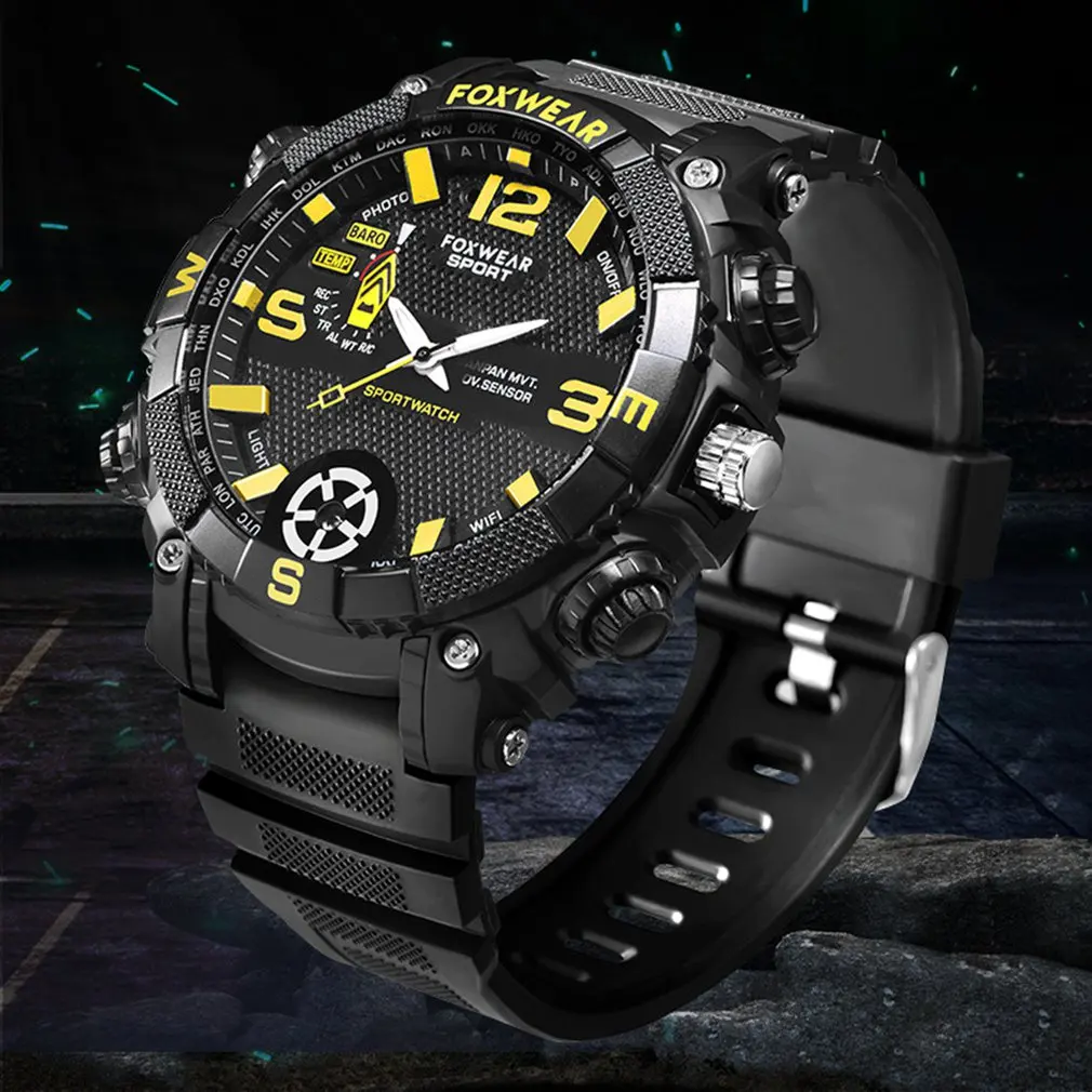 Камера Watch HD 720P Запись видео P2P дистанционное управление Wi-Fi спортивное приложение обнаружения движения управление IPX7 светодиодное освещение