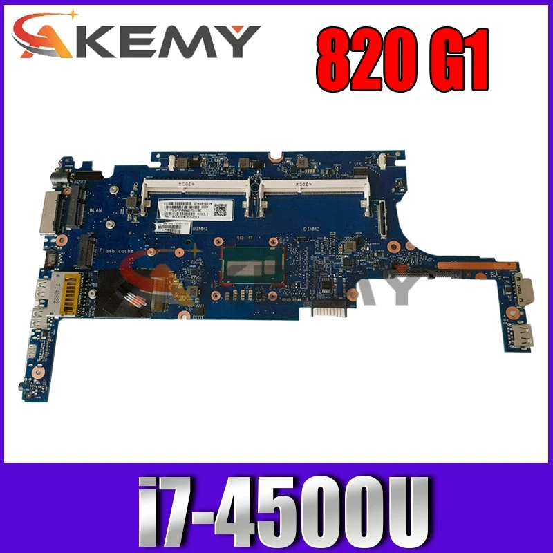 AKemy материнская плата для ноутбука HP EliteBook 720 820 G1 I7-4500U 817920-601 817920-501 6050A2560501-M3-A02 SR16Z