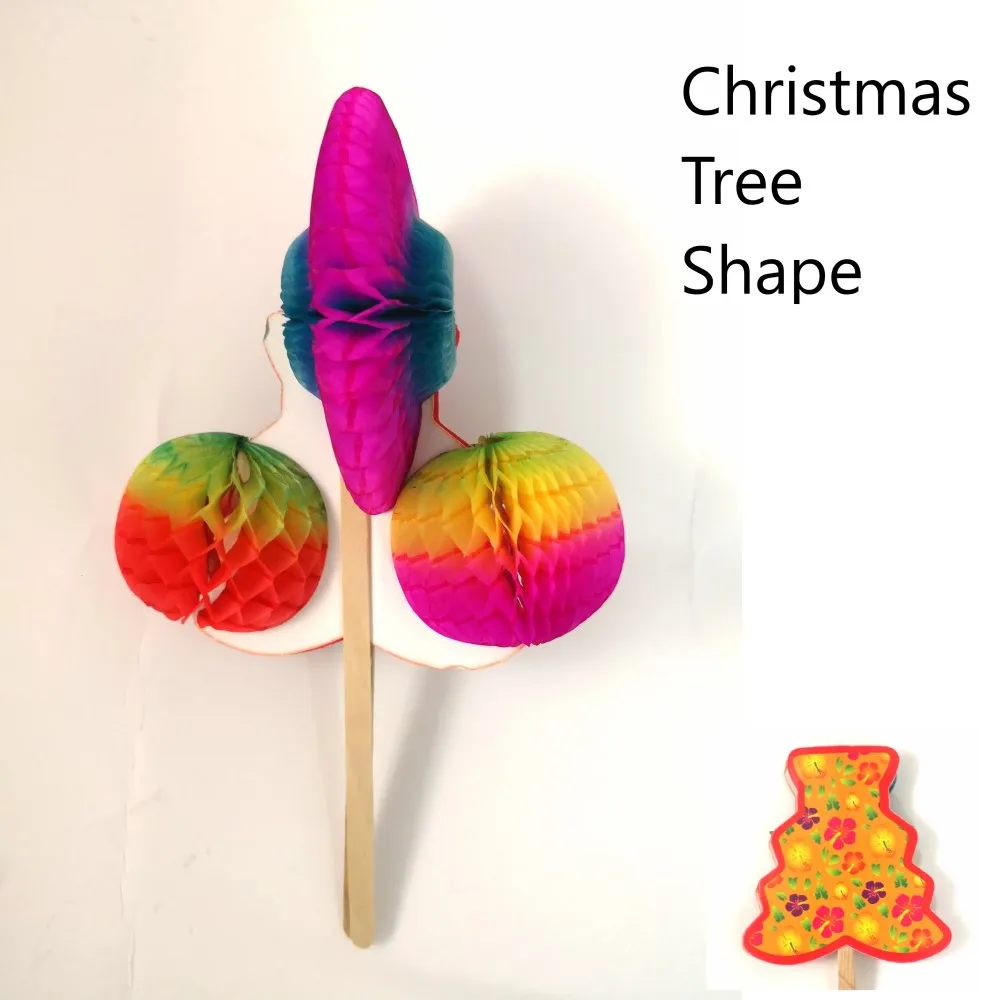Один кусок волшебного китайского бумажного искусства кувыркающийся цветок маленькие игрушки для детей интересные игры Детские игрушки украшения дома - Цвет: tree shape
