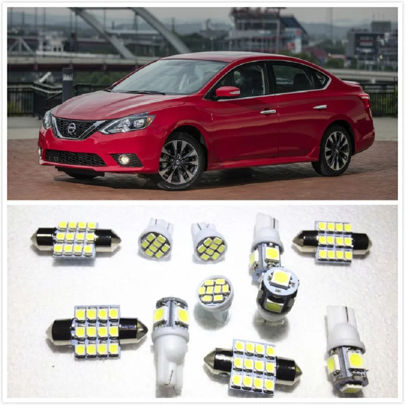 11 комплектов белый светодиодный светильник внутренняя посылка 10 и 31 мм Карта