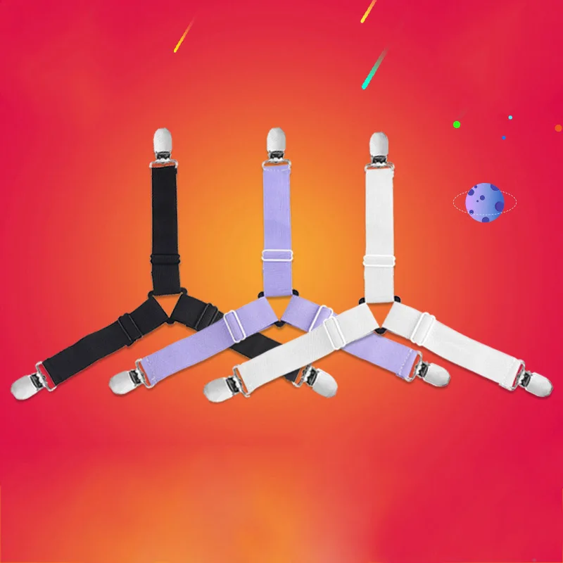 4 шт. простыня на резинке Нержавеющая сталь фиксирующий Зажим для простыни