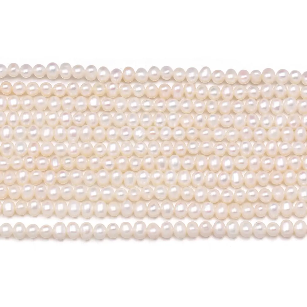 Wholesale Natural Freshwater Pearls Beads Delicate Beads For Jewelry Making DIY Bracelet Neckalce Accessories 4-5mm