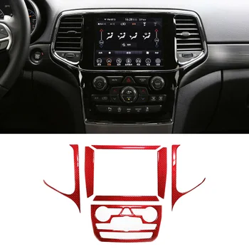 

RED Car Cover Trims Carbon Fiber Navigation Accessories Parts High quality