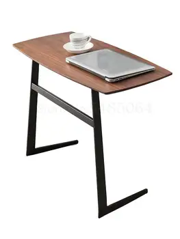 

Simple Iron Small Coffee Table Removable Solid Wood Sofa Corner Table Nordic Side Table Bedside Table Mini Desk