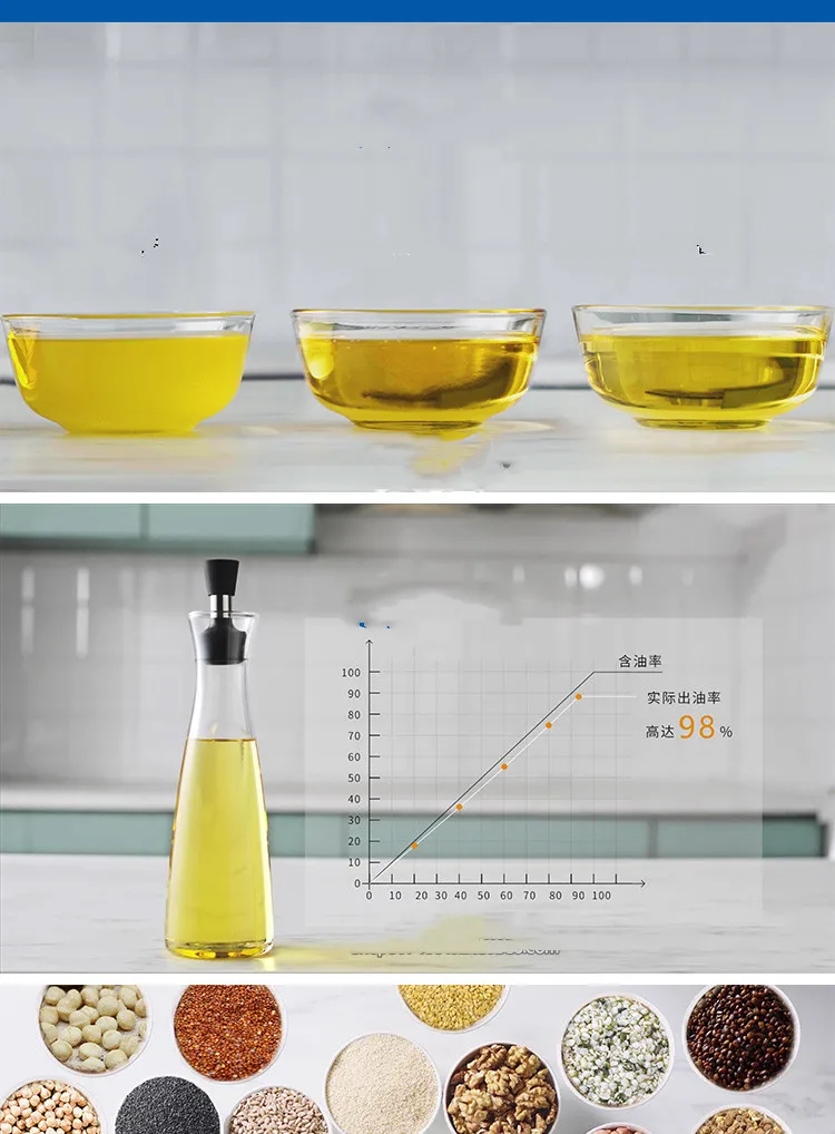 Stainless Steel Oil Press Machine Commercial Home 110V or 220V Cold Press oil press machine