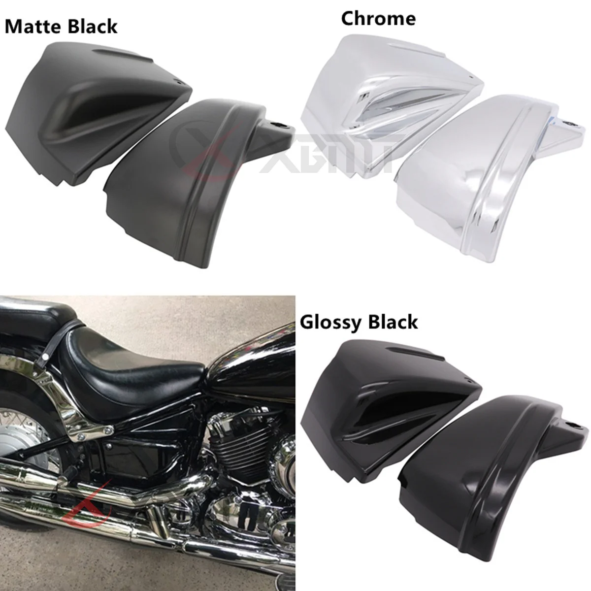 Крышка батарейного отсека для мотоцикла левая и правая Yamaha Dragstar V-Star XVS650 XVS 650 650A