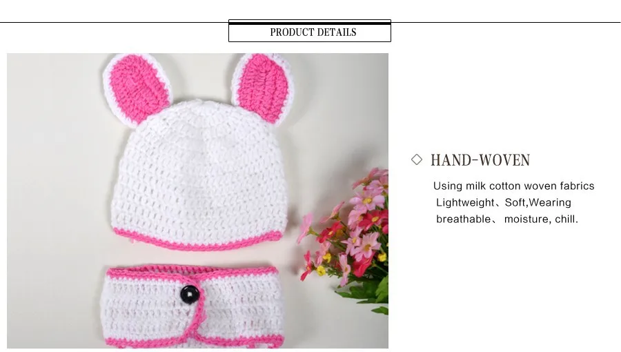 Комплект одежды для новорожденных мальчиков и девочек с реквизитами, универсальная хлопковая теплая футболка с милым Кроликом, шапка, детская одежда для младенцев